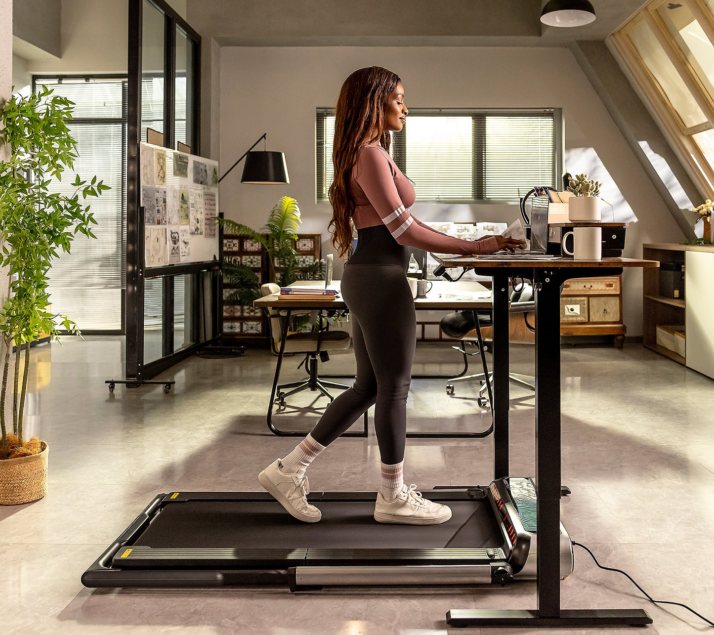 🏃‍Flash Deal $33.99💝 Folding Home Shock-Absorbing Treadmill