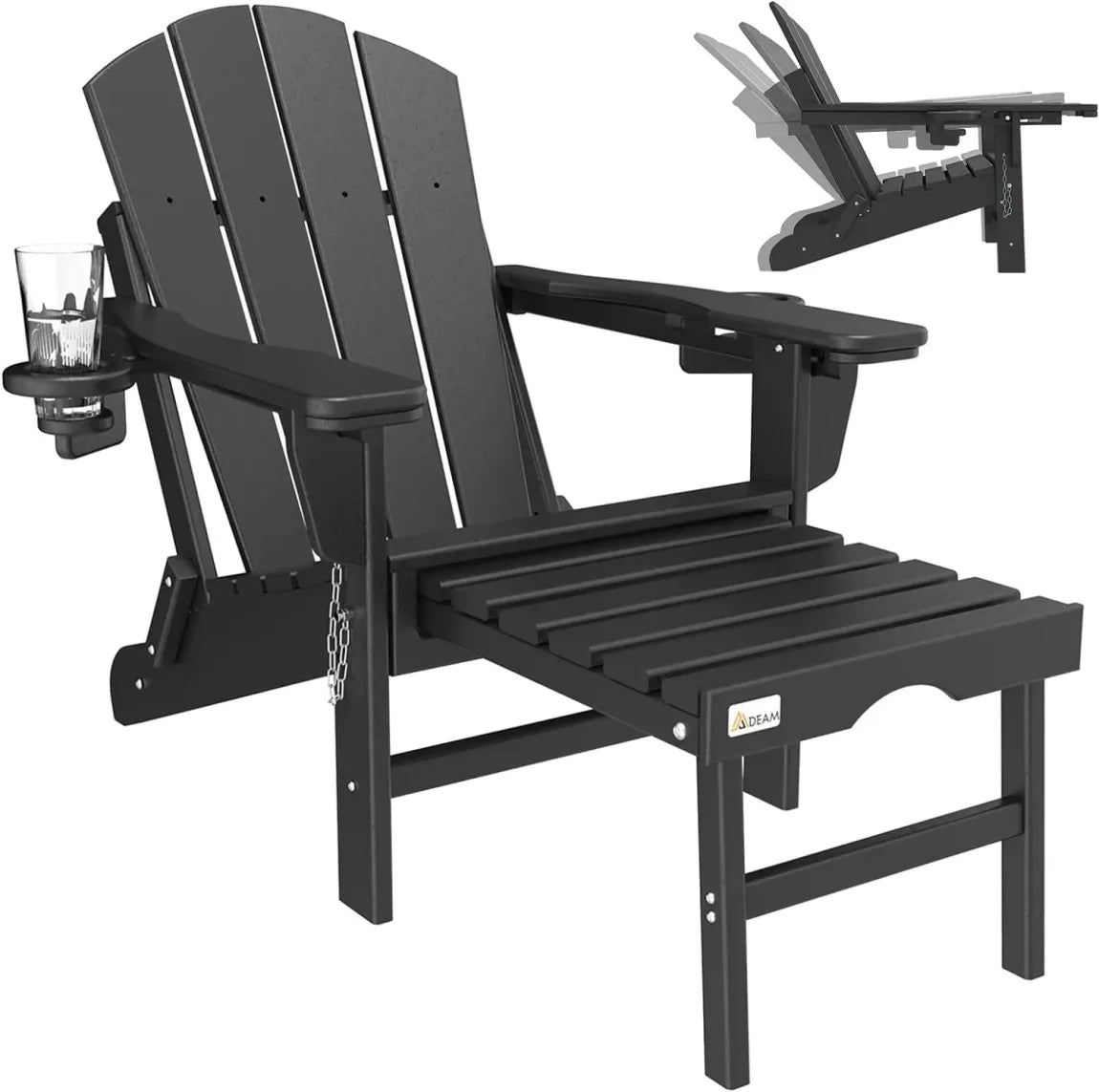 ⏰BUY 2 GET 2 FREE ⛱️Mdeam Folding Outdoor Adirondack Chairs Weather Resistant for Patio